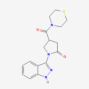 1-(2H-indazol-3-yl)-4-(thiomorpholin-4-ylcarbonyl)pyrrolidin-2-one