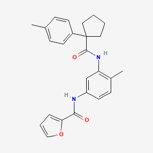 N-[4-methyl-3-({[1-(4-methylphenyl)cyclopentyl]carbonyl}amino)phenyl]-2-furamide