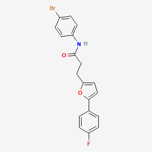 N-(4-bromophenyl)-3-[5-(4-fluorophenyl)furan-2-yl]propanamide