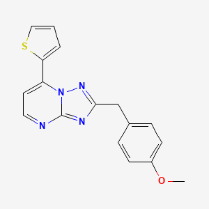 2-(4-Methoxybenzyl)-7-(thiophen-2-yl)[1,2,4]triazolo[1,5-a]pyrimidine