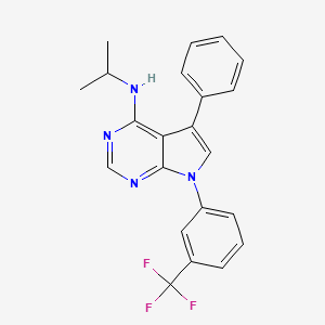 5-phenyl-N-(propan-2-yl)-7-[3-(trifluoromethyl)phenyl]-7H-pyrrolo[2,3-d]pyrimidin-4-amine