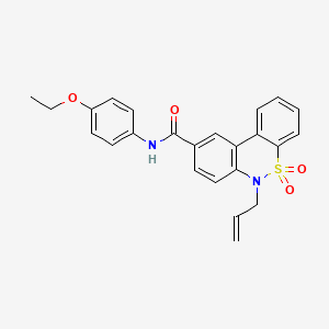 6-allyl-N-(4-ethoxyphenyl)-6H-dibenzo[c,e][1,2]thiazine-9-carboxamide 5,5-dioxide