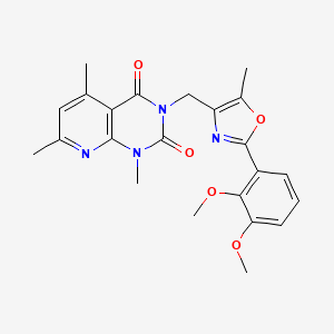 3-[[2-(2,3-Dimethoxyphenyl)-5-methyl-4-oxazolyl]methyl]-1,5,7-trimethylpyrido[2,3-d]pyrimidine-2,4(1H,3H)-dione