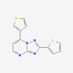 2-(Thiophen-2-yl)-7-(thiophen-3-yl)[1,2,4]triazolo[1,5-a]pyrimidine