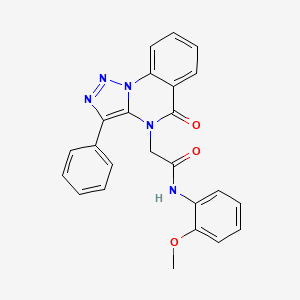 N-(2-methoxyphenyl)-2-(5-oxo-3-phenyl[1,2,3]triazolo[1,5-a]quinazolin-4(5H)-yl)acetamide