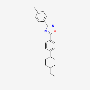 3-(4-Methylphenyl)-5-[4-(4-propylcyclohexyl)phenyl]-1,2,4-oxadiazole