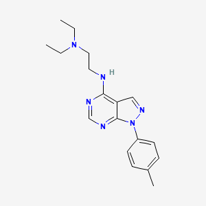 N,N-diethyl-N'-[1-(4-methylphenyl)-1H-pyrazolo[3,4-d]pyrimidin-4-yl]ethane-1,2-diamine