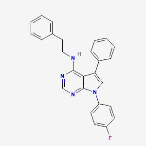 7-(4-fluorophenyl)-5-phenyl-N-(2-phenylethyl)-7H-pyrrolo[2,3-d]pyrimidin-4-amine