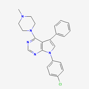 7-(4-chlorophenyl)-4-(4-methylpiperazin-1-yl)-5-phenyl-7H-pyrrolo[2,3-d]pyrimidine