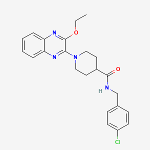 N-(4-chlorobenzyl)-1-(3-ethoxyquinoxalin-2-yl)piperidine-4-carboxamide