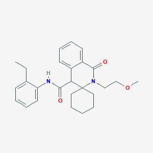 N-(2-ethylphenyl)-2'-(2-methoxyethyl)-1'-oxo-1',4'-dihydro-2'H-spiro[cyclohexane-1,3'-isoquinoline]-4'-carboxamide