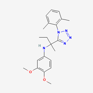 N-{2-[1-(2,6-dimethylphenyl)-1H-tetrazol-5-yl]butan-2-yl}-3,4-dimethoxyaniline