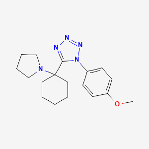 1-(4-methoxyphenyl)-5-[1-(pyrrolidin-1-yl)cyclohexyl]-1H-tetrazole