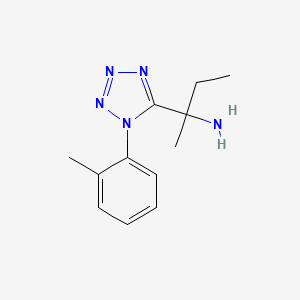 2-[1-(2-methylphenyl)-1H-tetrazol-5-yl]butan-2-amine