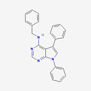 N-benzyl-5,7-diphenyl-7H-pyrrolo[2,3-d]pyrimidin-4-amine