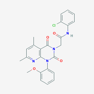 N-(2-chlorophenyl)-2-[1-(2-methoxyphenyl)-5,7-dimethyl-2,4-dioxo-1,4-dihydropyrido[2,3-d]pyrimidin-3(2H)-yl]acetamide