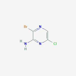 molecular formula C4H3BrClN3 B112278 2-氨基-3-溴-6-氯吡嗪 CAS No. 212779-21-0