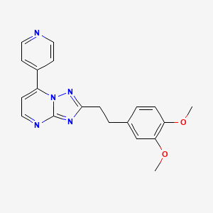 2-(3,4-Dimethoxyphenethyl)-7-(4-pyridyl)[1,2,4]triazolo[1,5-a]pyrimidine