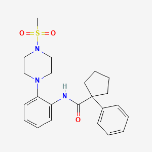 N-{2-[4-(methylsulfonyl)piperazin-1-yl]phenyl}-1-phenylcyclopentanecarboxamide