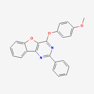 4-(4-Methoxyphenoxy)-2-phenyl[1]benzofuro[3,2-d]pyrimidine