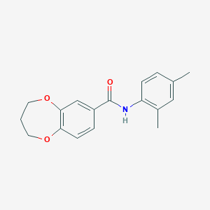 N-(2,4-dimethylphenyl)-3,4-dihydro-2H-1,5-benzodioxepine-7-carboxamide