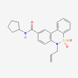 6-allyl-N-cyclopentyl-6H-dibenzo[c,e][1,2]thiazine-9-carboxamide 5,5-dioxide