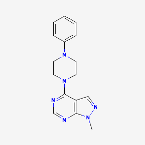 1-methyl-4-(4-phenylpiperazin-1-yl)-1H-pyrazolo[3,4-d]pyrimidine