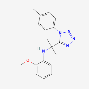 2-methoxy-N-{2-[1-(4-methylphenyl)-1H-tetrazol-5-yl]propan-2-yl}aniline