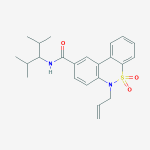 6-Allyl-N-(2,4-dimethyl-3-pentanyl)-6H-dibenzo[C,E][1,2]thiazine-9-carboxamide 5,5-dioxide