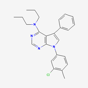 7-(3-chloro-4-methylphenyl)-5-phenyl-N,N-dipropyl-7H-pyrrolo[2,3-d]pyrimidin-4-amine