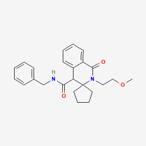 N-benzyl-2'-(2-methoxyethyl)-1'-oxo-1',4'-dihydro-2'H-spiro[cyclopentane-1,3'-isoquinoline]-4'-carboxamide