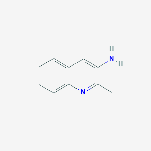 molecular formula C10H10N2 B112282 2-甲基喹啉-3-胺 CAS No. 21352-22-7