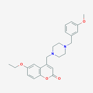 6-ethoxy-4-{[4-(3-methoxybenzyl)piperazin-1-yl]methyl}-2H-chromen-2-one