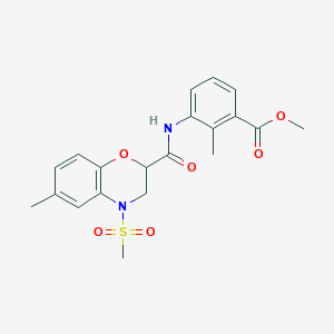 methyl 2-methyl-3-({[6-methyl-4-(methylsulfonyl)-3,4-dihydro-2H-1,4-benzoxazin-2-yl]carbonyl}amino)benzoate