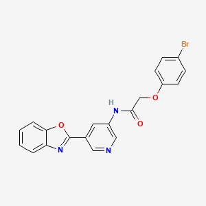 N-[5-(1,3-benzoxazol-2-yl)pyridin-3-yl]-2-(4-bromophenoxy)acetamide