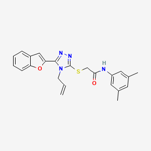 2-{[5-(1-benzofuran-2-yl)-4-(prop-2-en-1-yl)-4H-1,2,4-triazol-3-yl]sulfanyl}-N-(3,5-dimethylphenyl)acetamide