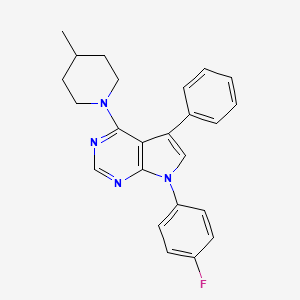 7-(4-fluorophenyl)-4-(4-methylpiperidin-1-yl)-5-phenyl-7H-pyrrolo[2,3-d]pyrimidine