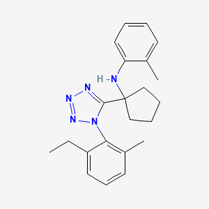 N-{1-[1-(2-ethyl-6-methylphenyl)-1H-tetrazol-5-yl]cyclopentyl}-2-methylaniline