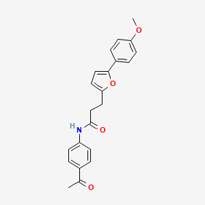 N-(4-acetylphenyl)-3-[5-(4-methoxyphenyl)furan-2-yl]propanamide