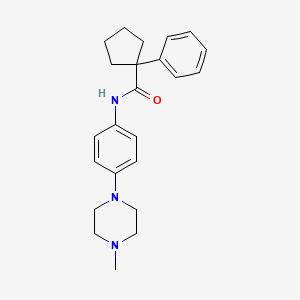 N-[4-(4-methylpiperazin-1-yl)phenyl]-1-phenylcyclopentanecarboxamide