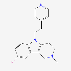 8-fluoro-2-methyl-5-(2-(pyridin-4-yl)ethyl)-2,3,4,5-tetrahydro-1H-pyrido[4,3-b]indole