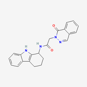 molecular formula C22H20N4O2 B11228477 2-(1-oxophthalazin-2(1H)-yl)-N-(2,3,4,9-tetrahydro-1H-carbazol-1-yl)acetamide 