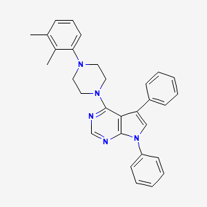 4-[4-(2,3-dimethylphenyl)piperazin-1-yl]-5,7-diphenyl-7H-pyrrolo[2,3-d]pyrimidine