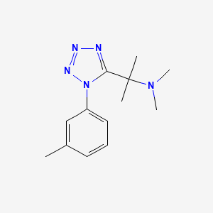 molecular formula C13H19N5 B11228501 N,N-dimethyl-2-[1-(3-methylphenyl)-1H-tetrazol-5-yl]propan-2-amine 