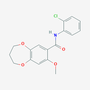 N-(2-chlorophenyl)-8-methoxy-3,4-dihydro-2H-1,5-benzodioxepine-7-carboxamide