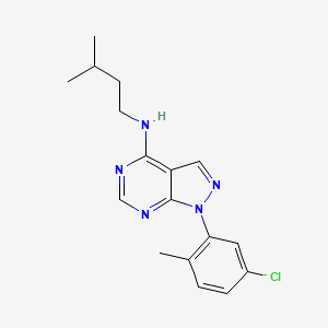 1-(5-chloro-2-methylphenyl)-N-(3-methylbutyl)pyrazolo[3,4-d]pyrimidin-4-amine