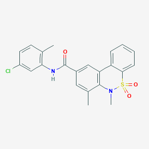 N-(5-chloro-2-methylphenyl)-6,7-dimethyl-6H-dibenzo[c,e][1,2]thiazine-9-carboxamide 5,5-dioxide