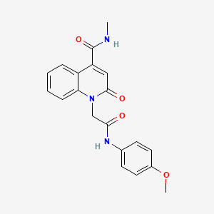 1-{2-[(4-methoxyphenyl)amino]-2-oxoethyl}-N-methyl-2-oxo-1,2-dihydroquinoline-4-carboxamide