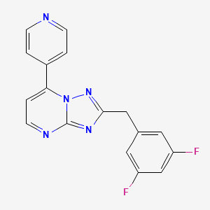 2-(3,5-Difluorobenzyl)-7-(4-pyridyl)[1,2,4]triazolo[1,5-a]pyrimidine