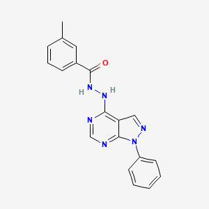 3-Methyl-N'-{1-phenyl-1H-pyrazolo[3,4-D]pyrimidin-4-YL}benzohydrazide